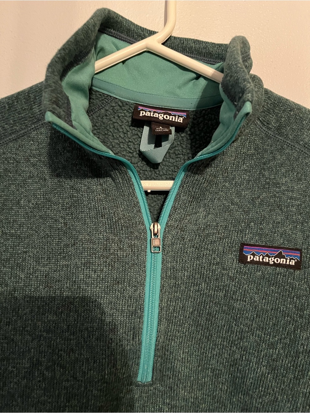 Patagonia women’s sixe small W's Better Sweater® 1/4-Zip green - Picture 10 of 10